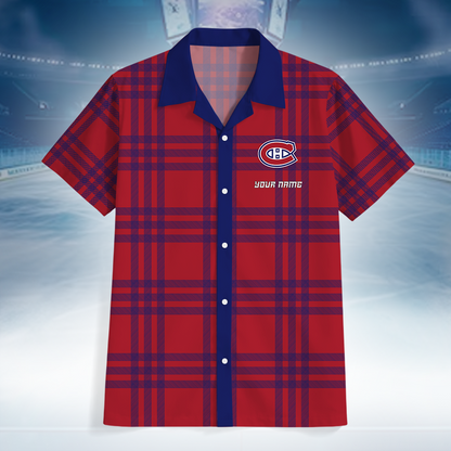 LIMITED EDITION - NEW CUSTOMIZED NHL11 MCD MONTREAL CANADIENS UNISEX HAWAIIAN SHIRT