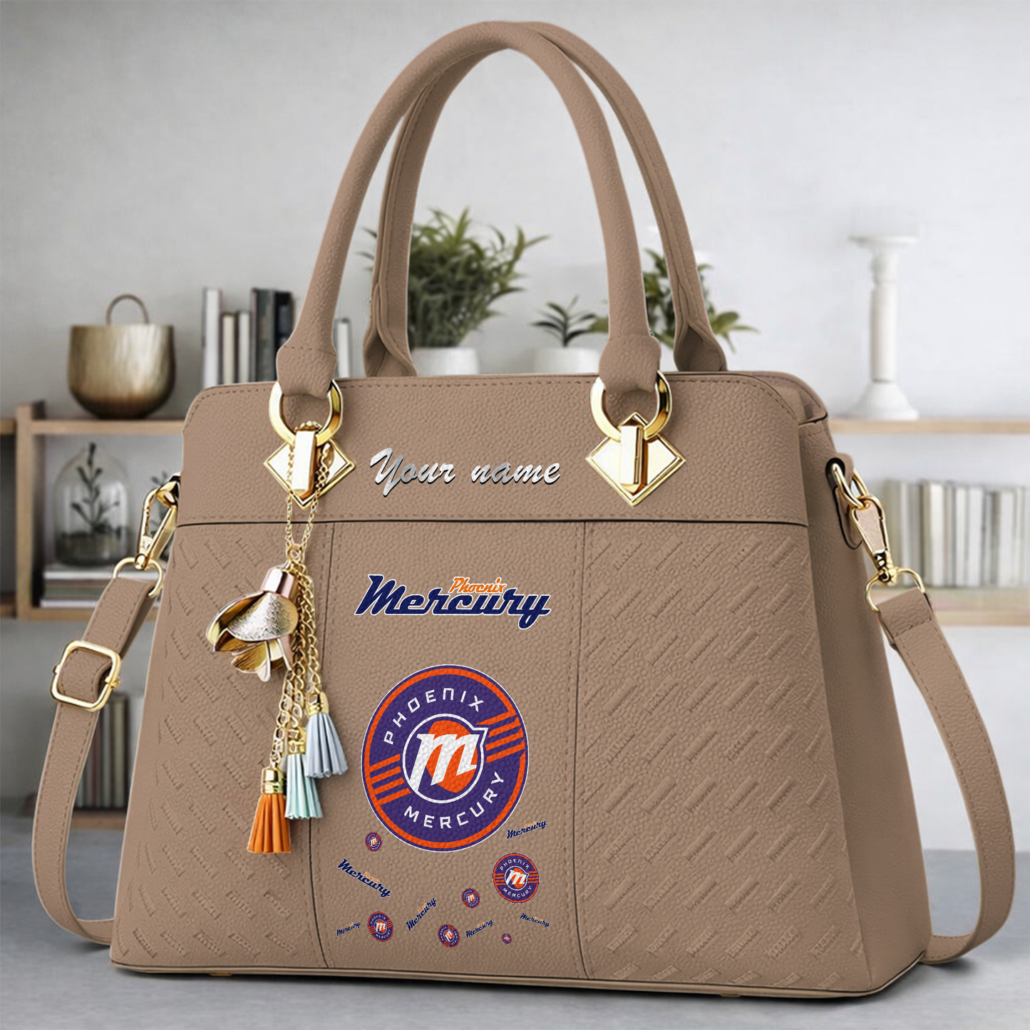[FAN FAVORITE] NEW CUSTOMIZED WNBA11 PNM PHOENIX MERCURY MULTICOLOR HANDBAG