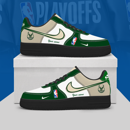 [HOT DEAL] NEW CUSTOMIZED NBA11 MBU MILWAUKEE BUCKS AF1 SHOES
