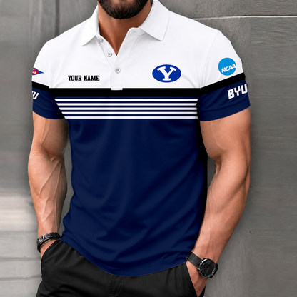 LIMITED EDITION - NEW CUSTOMIZED NCAA FBS11 BYU BYU COUGARS POLO SHIRT