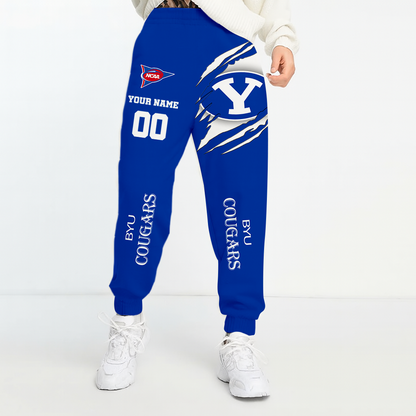 LIMITED EDITION - NEW CUSTOMIZED NCAA FBS11 BYU BYU COUGARS UNISEX LONG PANTS