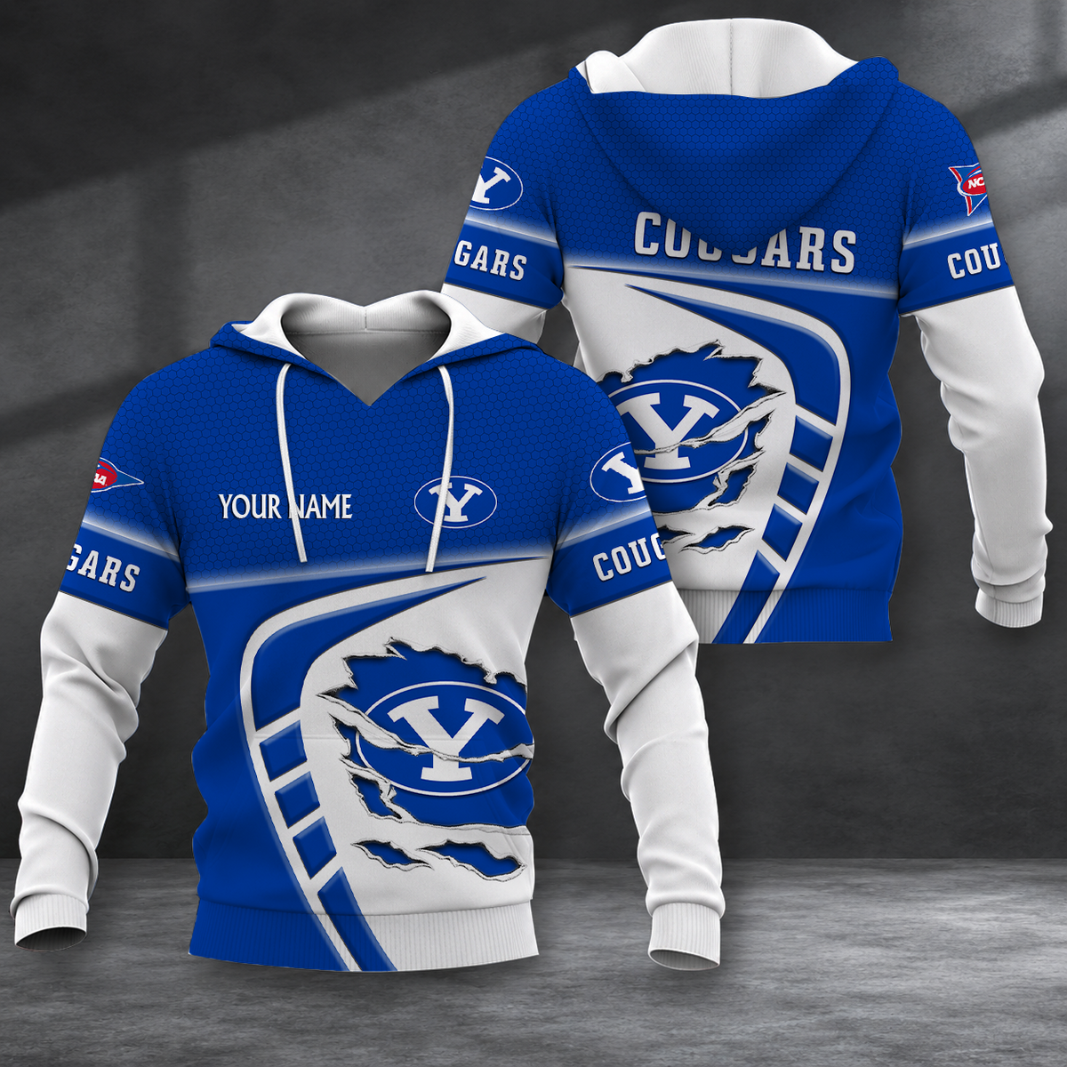 ELITE EDITION - NEW CUSTOMIZED NCAA FBS11 BYU BYU COUGARS HOODIE, ZIP HOODIE, T-SHIRT, POLO SHIRT, ZIP POLO SHIRT & SWEATSHIRT
