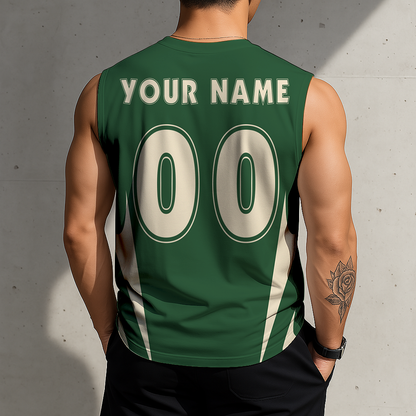 LIMITED EDITION - NEW CUSTOMIZED NBA11 MBU MILWAUKEE BUCKS MEN'S GYM SHIRT