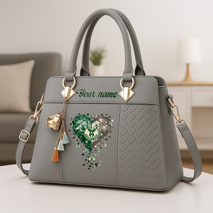 LIMITED EDITION - NEW CUSTOMIZED NBA11 MBU MILWAUKEE BUCKS ZIP HANDBAG MULTICOLOR