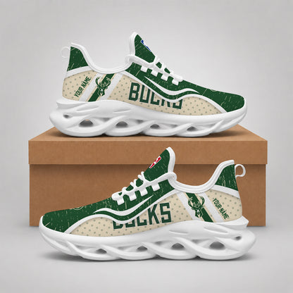 LIMITED EDITION - NEW CUSTOMIZED NBA11 MBU MILWAUKEE BUCKS MAX SOUL SHOES