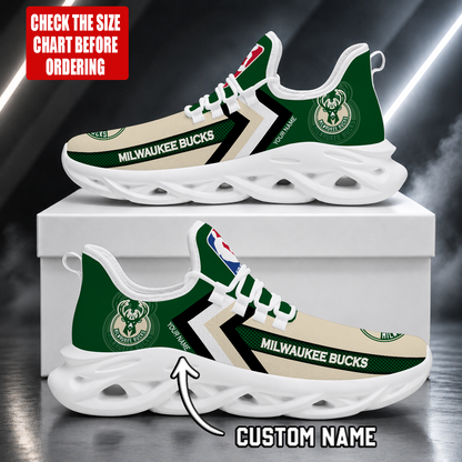 FINAL SALE - NEW CUSTOMIZED NBA11 MBU MILWAUKEE BUCKS MAX SOUL SHOES