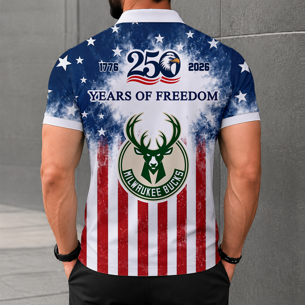 LIMITED EDITION - NEW CUSTOMIZED NBA11 MBU MILWAUKEE BUCKS POLO SHIRT, ZIP POLO SHIRT & T-SHIRTS