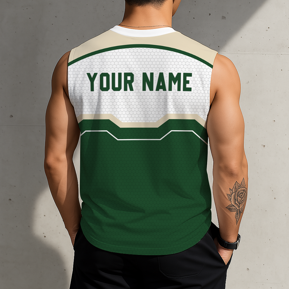 LIMITED EDITION - NEW CUSTOMIZED NBA11 MBU MILWAUKEE BUCKS MEN'S TANK TOP
