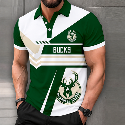 LIMITED EDITION - NEW CUSTOMIZED NBA11 MBU MILWAUKEE BUCKS POLO SHIRT, ZIP POLO SHIRT & T-SHIRTS