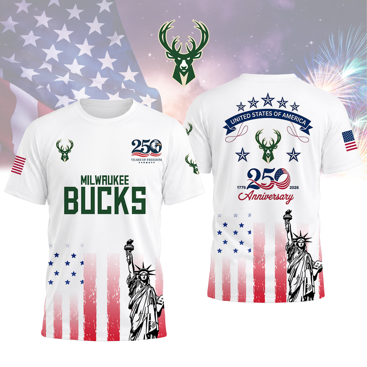 LIMITED EDITION - NEW CUSTOMIZED NBA11 MBU MILWAUKEE BUCKS T-SHIRT, POLO SHIRT, ZIP POLO SHIRT, SWEATSHIRT, HOODIE & ZIP HOODIE