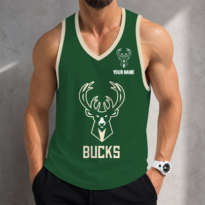 LIMITED EDITION - NEW CUSTOMIZED NBA11 MBU MILWAUKEE BUCKS UNISEX TANK TOP