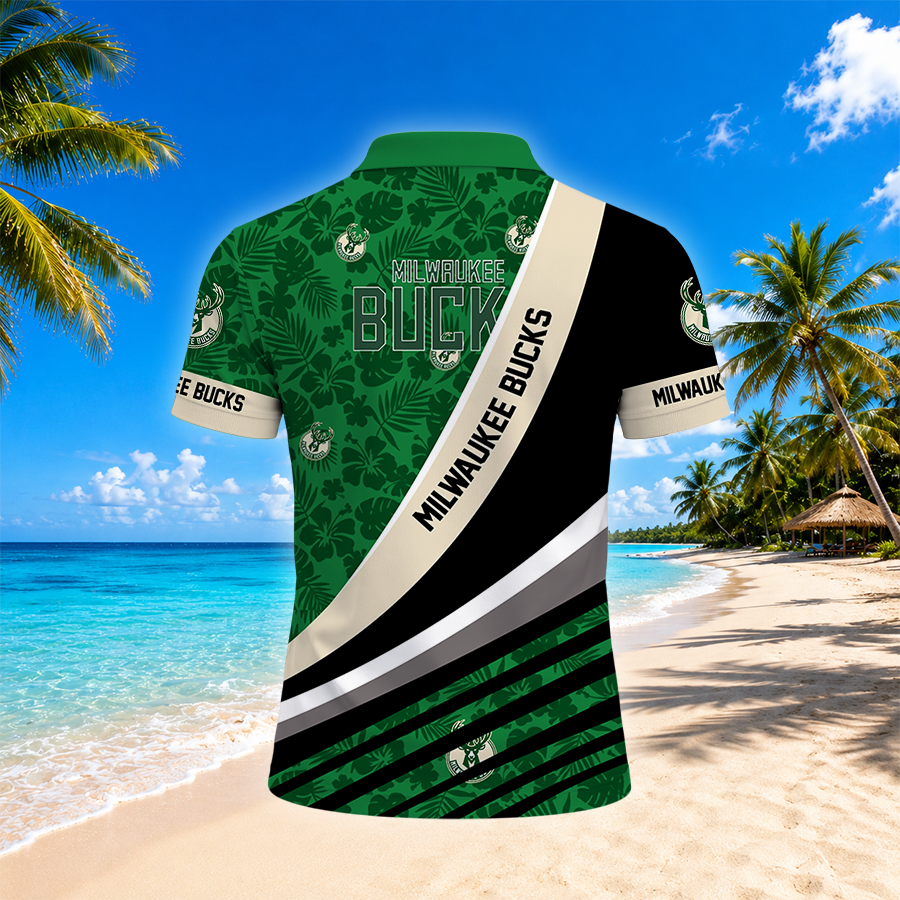 [HOT DEAL] NEW CUSTOMIZED NBA11 MBU MILWAUKEE BUCKS POLO SHIRT