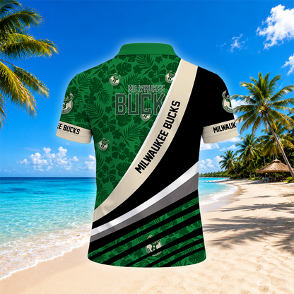 [HOT DEAL] NEW CUSTOMIZED NBA11 MBU MILWAUKEE BUCKS POLO SHIRT