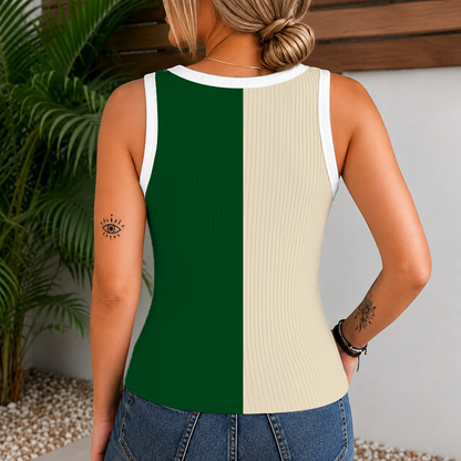 [HOT DEAL] NEW CUSTOMIZED NBA11 MBU MILWAUKEE BUCKS WOMEN'S V-NECK TANK TOP