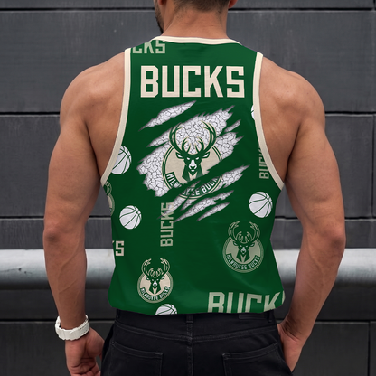 LIMITED EDITION - NEW CUSTOMIZED NBA11 MBU MILWAUKEE BUCKS UNISEX TANK TOP