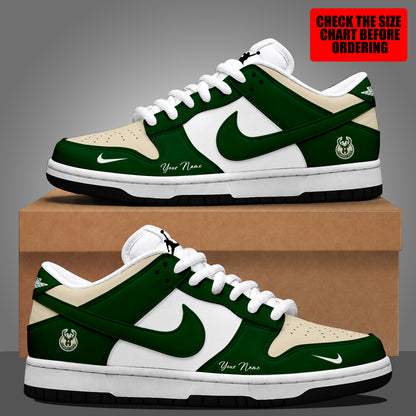 [HOT DEAL] NEW CUSTOMIZED NBA11 MBU MILWAUKEE BUCKS DUNK LOW SHOES