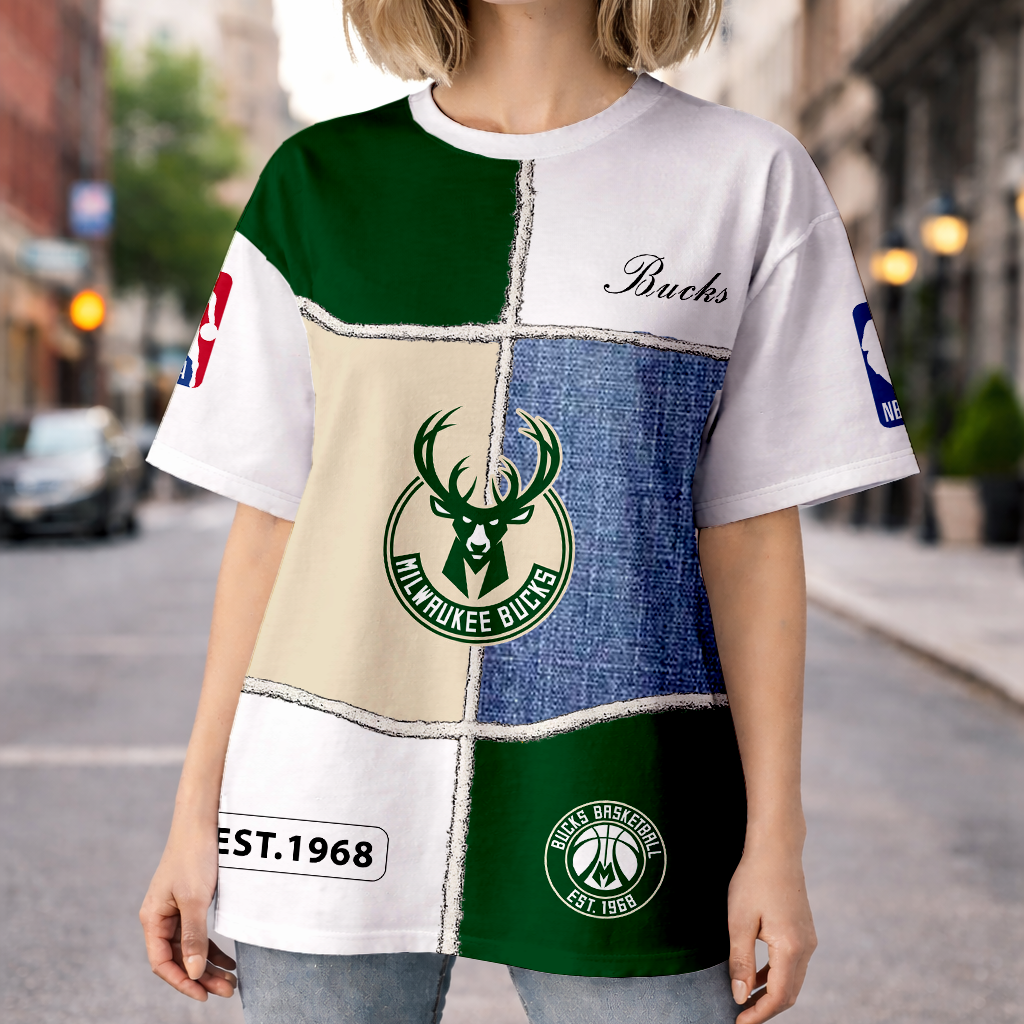 LIMITED EDITION - NEW CUSTOMIZED NBA11 MBU MILWAUKEE BUCKS UNISEX T-SHIRT, POLO, HOODIE & JACKETS