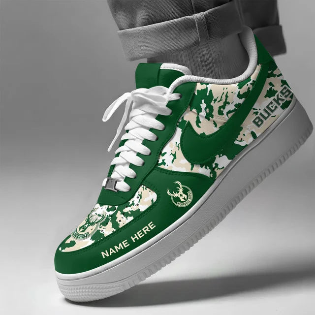 [HOT DEAL] NEW CUSTOMIZED NBA11 MBU MILWAUKEE BUCKS AF1 SHOES
