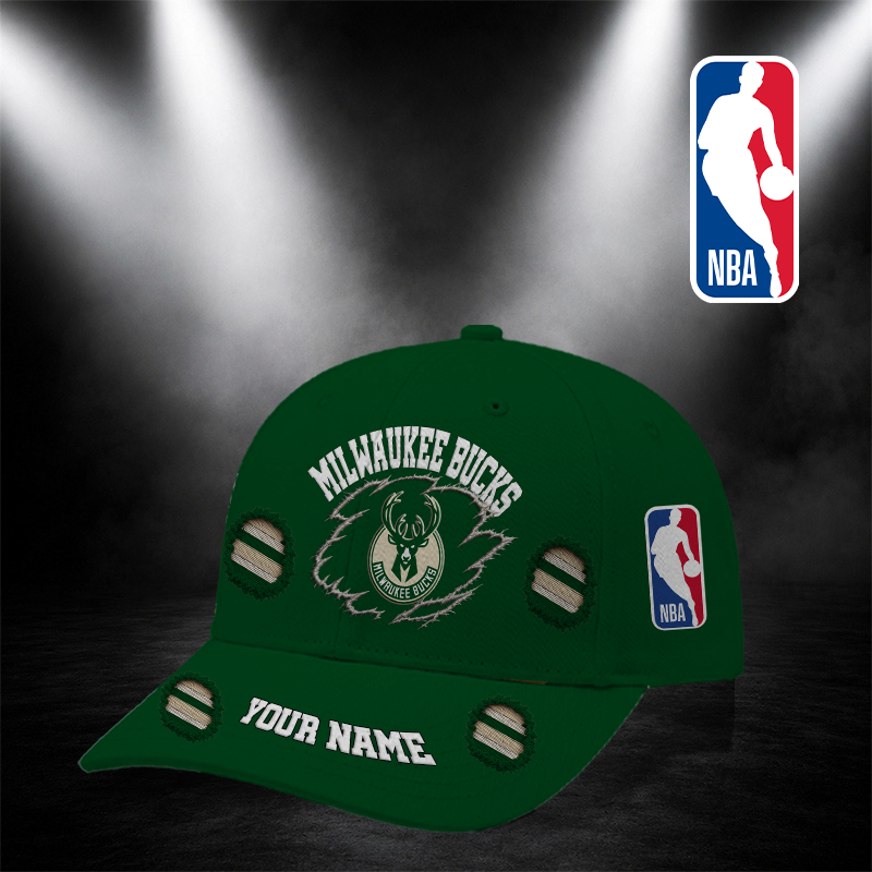 [HOT DEAL] NEW CUSTOMIZED NBA11 MBU MILWAUKEE BUCKS CLASSIC CAP