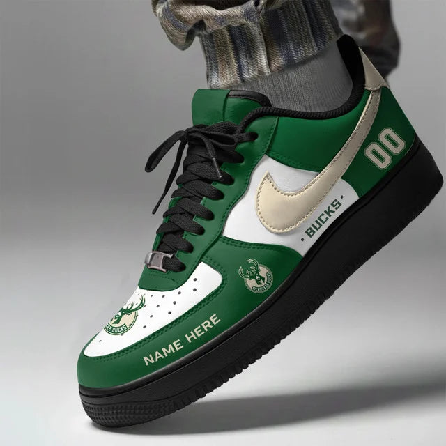 [HOT DEAL] NEW CUSTOMIZED NBA11 MBU MILWAUKEE BUCKS AF1 SHOES
