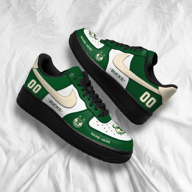 [HOT DEAL] NEW CUSTOMIZED NBA11 MBU MILWAUKEE BUCKS AF1 SHOES