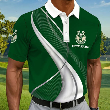 LIMITED EDITION - NEW CUSTOMIZED NBA11 MBU MILWAUKEE BUCKS POLO SHIRT, ZIP POLO SHIRT & T-SHIRTS