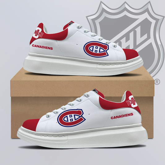 [SUPER SALE] NEW CUSTOMIZED NHL11 MCD MONTREAL CANADIENS MCQUEEN SHOES