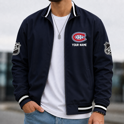 [SUPER SALE] NEW CUSTOMIZED NHL11 MCD MONTREAL CANADIENS MULTICOLOR MEN'S CASUAL JACKET