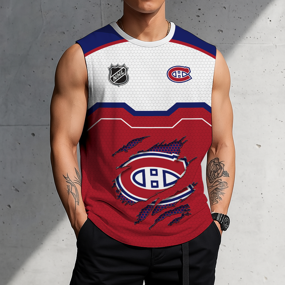 SPECIAL EDITION - NEW CUSTOMIZED NHL11 MCD MONTREAL CANADIENS MEN'S GYM SHIRT