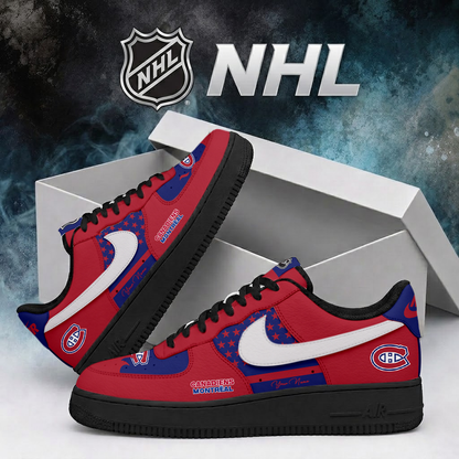 SPECIAL EDITION - NEW CUSTOMIZED NHL11 MCD MONTREAL CANADIENS AF1 SHOES