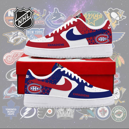 LIMITED EDITION - NEW CUSTOMIZED NHL11 MCD MONTREAL CANADIENS AF1 SHOES