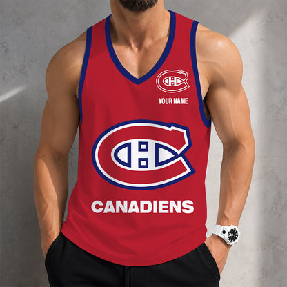 LIMITED EDITION - NEW CUSTOMIZED NHL11 MCD MONTREAL CANADIENS MEN'S TANK TOP