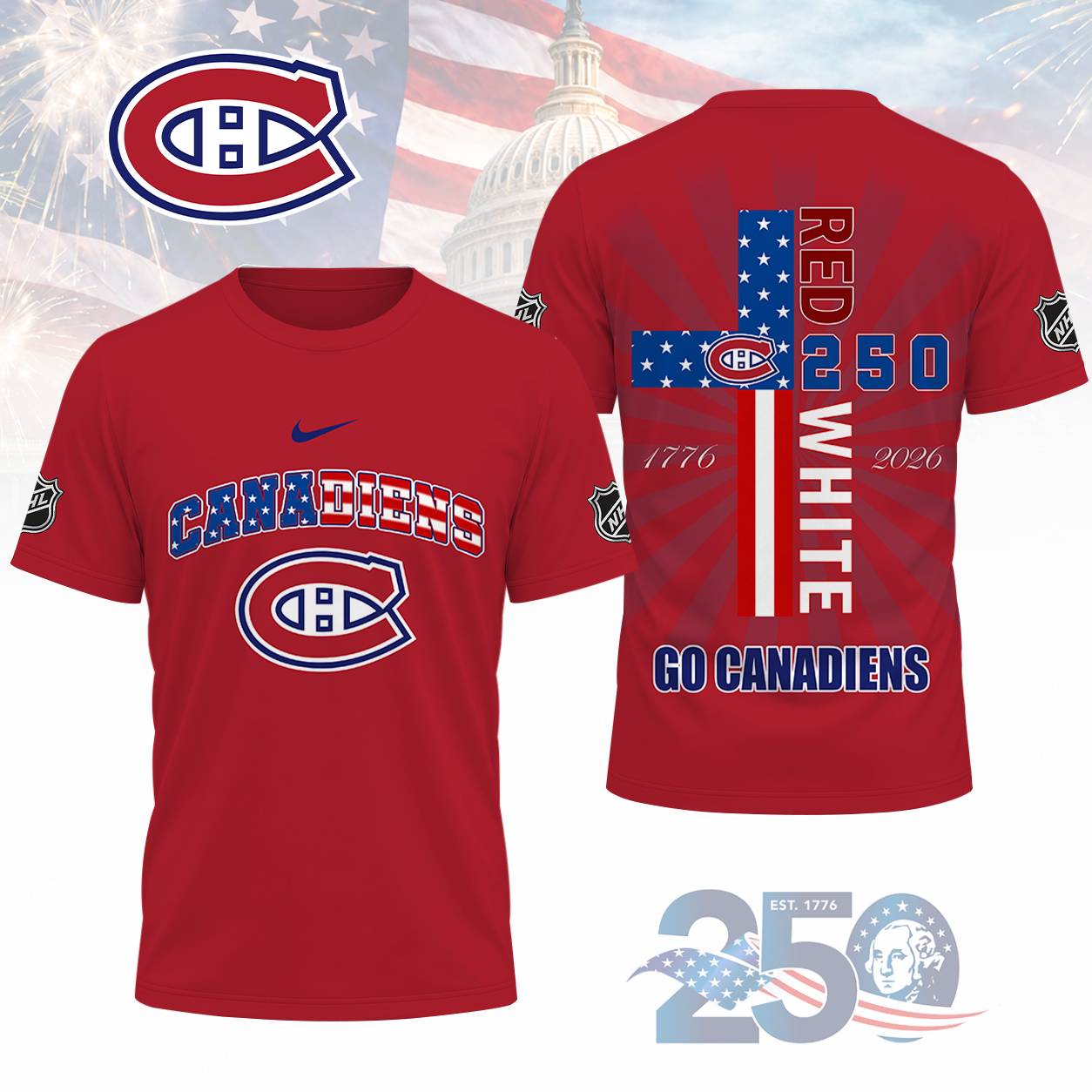 LIMITED EDITION - NEW CUSTOMIZED NHL11 MCD MONTREAL CANADIENS T-SHIRT, POLO SHIRT, ZIP POLO SHIRT, SWEATSHIRT, HOODIE & ZIP HOODIE