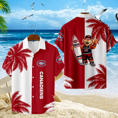 LIMITED EDITION - NEW CUSTOMIZED NHL11 MCD MONTREAL CANADIENS UNISEX HAWAIIAN SHIRT