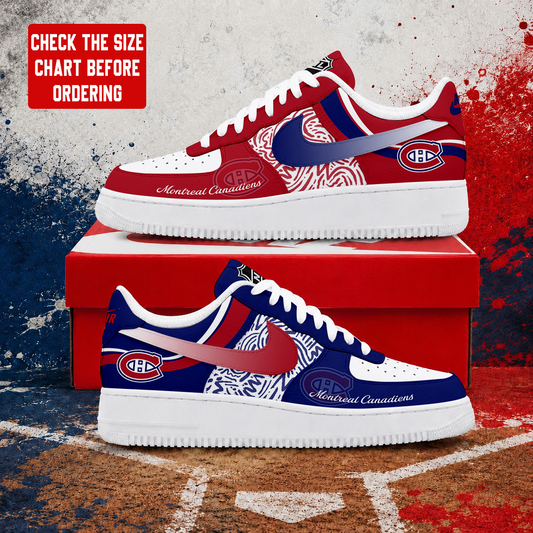 LIMITED EDITION - NEW CUSTOMIZED NHL11 MCD MONTREAL CANADIENS AF1 SHOES