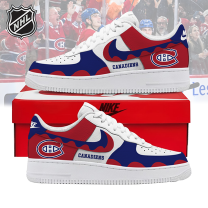 VIRAL EDITION - NEW CUSTOMIZED NHL11 MCD MONTREAL CANADIENS AF1 SHOES