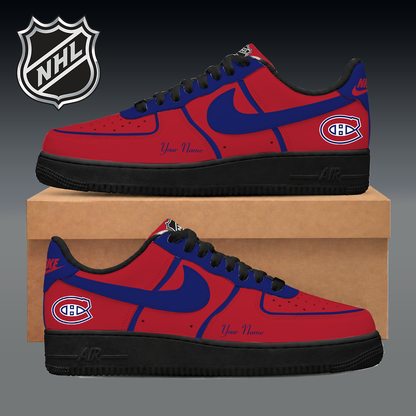 LIMITED EDITION - NEW CUSTOMIZED NHL11 MCD MONTREAL CANADIENS AF1 SNEAKER