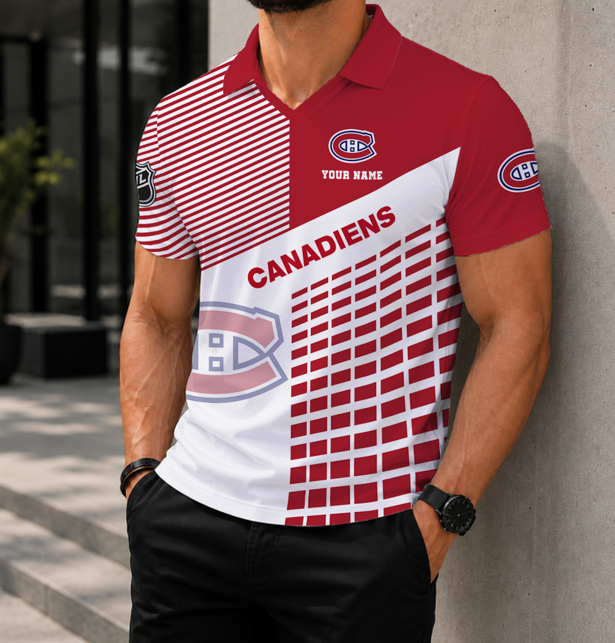 VIRAL EDITION - NEW CUSTOMIZED NHL11 MCD MONTREAL CANADIENS POLO SHIRT