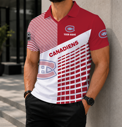 VIRAL EDITION - NEW CUSTOMIZED NHL11 MCD MONTREAL CANADIENS POLO SHIRT