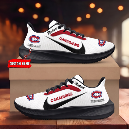 [SUPER SALE] NEW CUSTOMIZED NHL11 MCD MONTREAL CANADIENS ROAD RUNNING SHOES