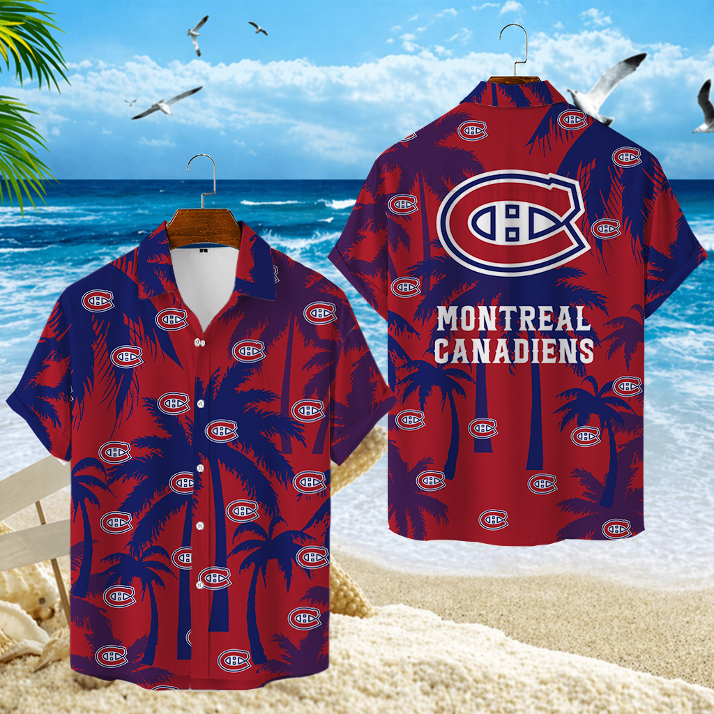 LIMITED EDITION - NEW CUSTOMIZED NHL11 MCD MONTREAL CANADIENS UNISEX HAWAIIAN SHIRT