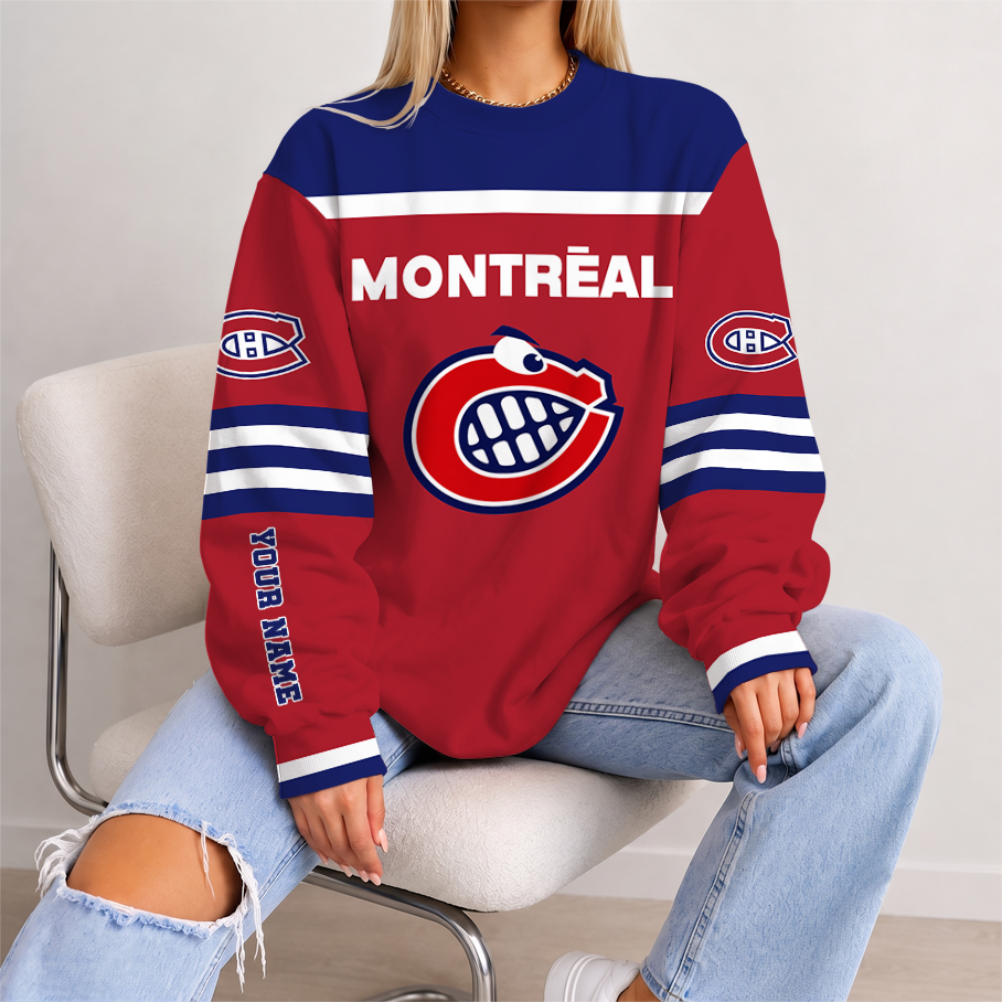[SUPER SALE] NEW CUSTOMIZED NHL11 MCD MONTREAL CANADIENS UNISEX SWEATSHIRT