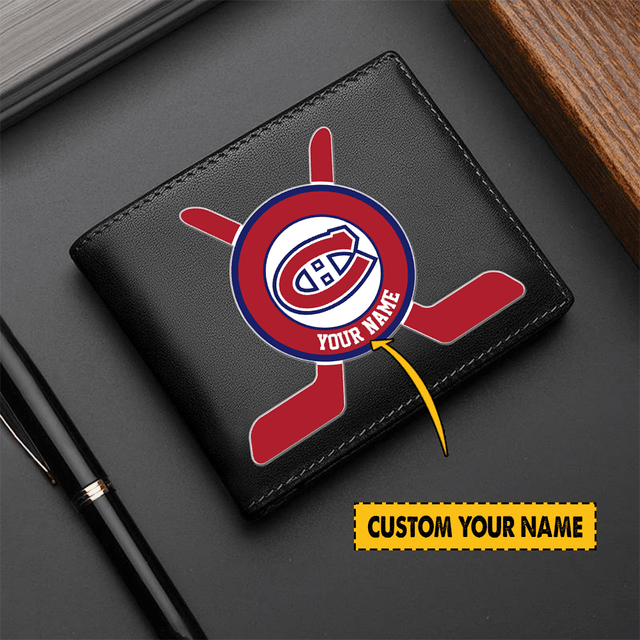 LIMITED EDITION - NEW CUSTOMIZED NHL11 MCD MONTREAL CANADIENS LEATHER WALLET
