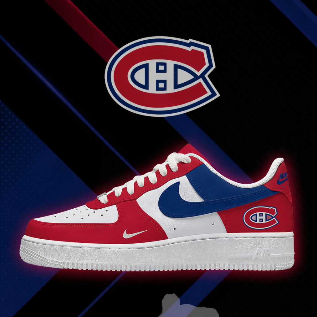 LIMITED EDITION - NEW CUSTOMIZED NHL11 MCD MONTREAL CANADIENS AF1 SHOES