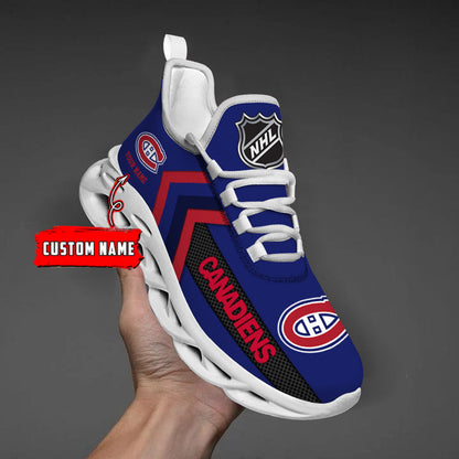 [SUPER SALE ] NEW CUSTOMIZED NHL11 MCD MONTREAL CANADIENS MAX SOUL SHOES
