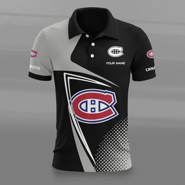 [SUPER SALE] NEW CUSTOMIZED NHL11 MCD MONTREAL CANADIENS POLO SHIRT