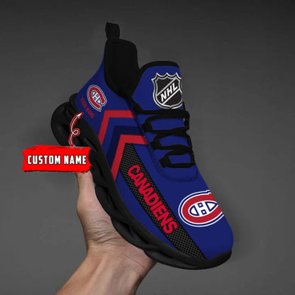 [SUPER SALE ] NEW CUSTOMIZED NHL11 MCD MONTREAL CANADIENS MAX SOUL SHOES