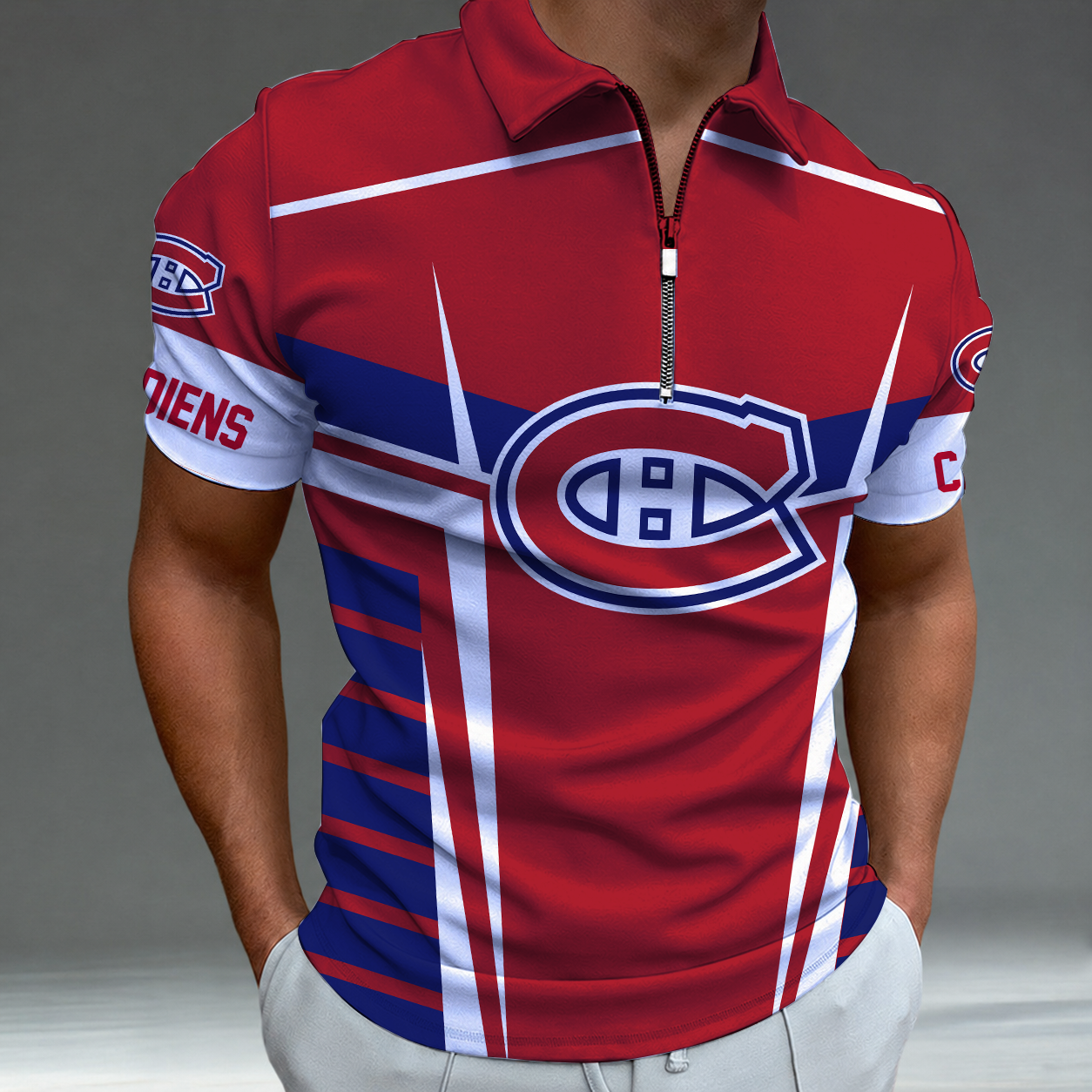 LIMITED EDITION - NEW CUSTOMIZED NHL11 MCD MONTREAL CANADIENS POLO SHIRT