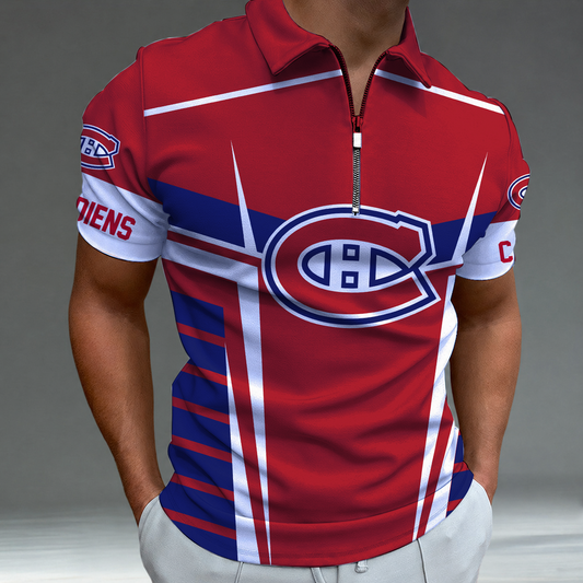 LIMITED EDITION - NEW CUSTOMIZED NHL11 MCD MONTREAL CANADIENS POLO SHIRT