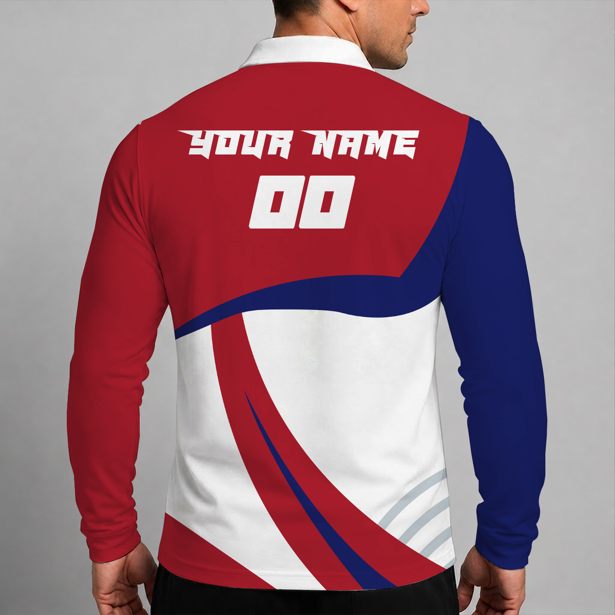 [SUPER SALE] NEW CUSTOMIZED NHL11 MCD MONTREAL CANADIENS MEN LONG SLEEVE POLO